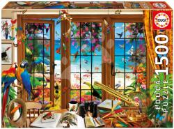 Educa Puzzle Bird Watcher´s Widow Educa 1500 arabos és Fix ragasztó (20333)