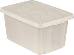 Keter Essentials tárolódoboz tetővel 45l áttetsző (225405) (Cu225405) (Cu225405)