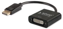 SAVIO CL-91 Displayport (apa) - DVI (anya) adapter fekete (CL-91) (CL-91)