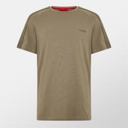 Hugo Мъжка тениска Hugo HUGO Mens T-Shirt with Logo Signature Tape Detail - Beige 219