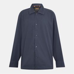 Boss Риза с дълъг ръкав Boss Men's Labib Cotton Long Sleeve Water Resistant Overshirt - Dark Blue