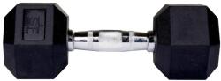 SUPRFIT Hex gumi súlyzók (egyszemélyes) - 4 kg 4 KG fekete