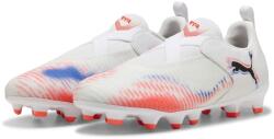 PUMA Детски футболни бутонки Puma Future 8 Match Laceless Childrens Firm Ground Football Boots - White/Black/Red