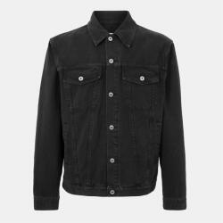 OFF WHITE Яке OFF WHITE Men's - Embroidered Denim Long Sleeve Varsity Jacket - Black/White