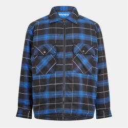 HUGO BOSS Риза с дълъг ръкав Hugo Men's Ebertos Long Sleeve Patterned Tailored Fit Shirt - Black