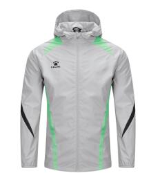 Kelme Men's Windbreaker Waterproof Packable Rain Anorak - Sky Gray