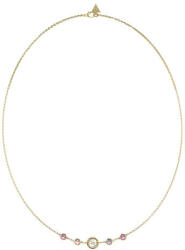 Guess Petra női nyaklánc rózsaszín-lila kövekkel JUBN05097JWYGFCT (JUBN05097JWYGFCT)