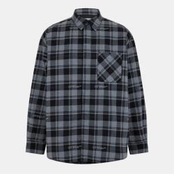 OFF WHITE Men's - Oversized Overshirt - Grey/Black