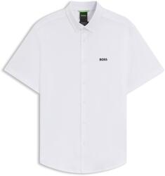 HUGO BOSS Men's HBG Motion S Plain Short-Sleeve Shirt - White