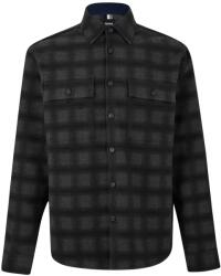 Boss Риза с дълъг ръкав Boss Men's C Owen Flannel Check Long Sleeve Overshirt - Med Grey 030
