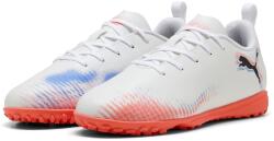 PUMA Юношески футболни стоножки Puma Future 8 Play Astro Turf Football Boots Juniors - White/Black/Red