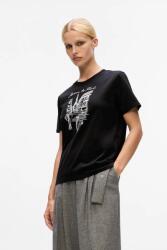 Karl Lagerfeld pamut póló - fekete XS - answear - 26 990 Ft