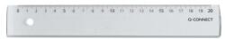 Q-CONNECT vonalzó 20cm átlátszó