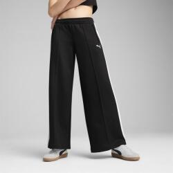 PUMA Дамски анцуг Puma Womens T7 Low Rise Open Hem Poly Joggers - Black/White