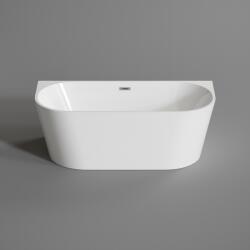 Water Fun LANA || félszabadon álló fürdőkád, fal mellé, fehér, 170x75x58 cm (LAN-170)