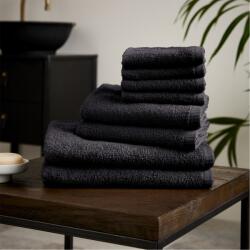 Catherine Lansfield Хавлиена кърпа Catherine Lansfield Quick Dry Cotton 8 Piece Towel Set - Black