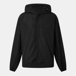 OFF WHITE Men's Diag Print Technical Fabric Hooded Windbreaker - Black