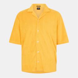 HUGO BOSS Men's Lars O Patterned Short-Sleeve Shirt - Open Yellow