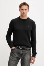Tommy Hilfiger pamut pulóver könnyű, fekete, DM0DM21787 - fekete XL