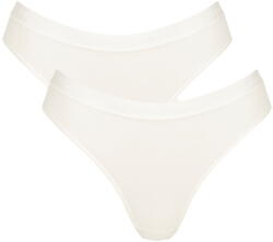 Sloggi Chiloți dama SLOGGI GO CASUAL HIGH LEG 2P 00GZ - SILK WHITE: L (10217788_00GZ L)