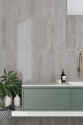 Equipe Cerámicas EQUIPE VERTICALE 5*40 DIM GRAY szürke hosszúkás fényes csempe