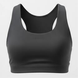 USA Pro Medium Impact Cross Back Bra Womens - Charcoal
