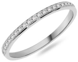  Női karikagyűrű gyémántokkal 1, 8 mm, fehérarany IZKR015A-F-BR