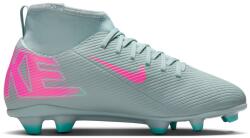 Nike Юношески футболни бутонки Nike Mercurial Superfly 10 Junior Firm Ground Football Boots - Grey/Pink