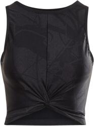 Reebok Women's Shiny Yoga Scribble Cropped Vest - Black