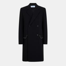 OFF WHITE Men's Structured Modern Cut Overcoat - Black