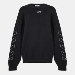 OFF WHITE Риза с дълъг ръкав OFF WHITE Men's Arrows Cotton Long Sleeve Crew Neck Sweatshirt - Black/Cream
