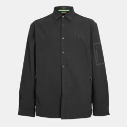 HUGO BOSS Риза с дълъг ръкав Boss Men's Lite Plain Water Repellent 4-Way Stretch Long Sleeve Shirt - Black