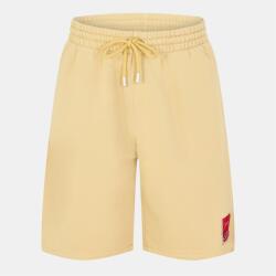 OFF WHITE Поларени къси панталони OFF WHITE Men's Logo Fleece Jogger Shorts - Beige/Red