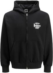 JACK & JONES Суичър Jack and Jones Men's Zip Hoodie - Black