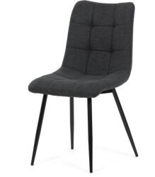 Artium Étkezőszék, szürke szövet, fekete fém lábak (DCL-193_GREY2)