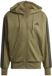Adidas Мъжки суичър Adidas Essentials Fleece 3-Stripes Full-Zip Hoodie Mens - Olive Strata