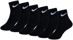 Nike Детски чорапи Nike 6 Pack Ankle Socks Childrens - Black