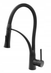 Gamma Nexo konyhai csaptelep fekete, beépíthető (5907558290783)