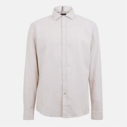 HUGO BOSS Men's Liam Spread C Plain Long-Sleeve Shirt - White