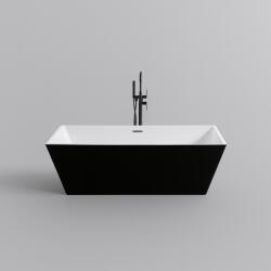 Water Fun CUBE || szabadon álló fürdőkád, fekete-fehér, 170x75x58 cm (CUB-170B) - zuhanykabinpont - 199 989 Ft