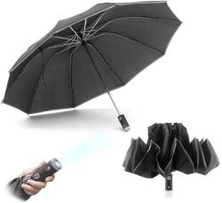 Innovagoods Чадър Innovagoods Reverse Close Folding Umbrella With Led - Grey (Multicolor)