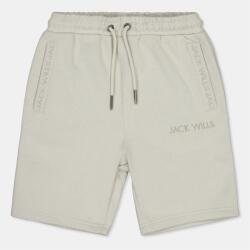 Jack Wills Поларени къси панталони Jack Wills Kids' Fleece Jacquard Jogger Shorts - Light Grey