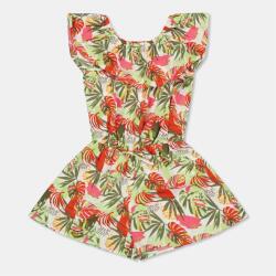 Name It Гащеризон Name It Kids' Short-Sleeve Playsuit - White/Tropical