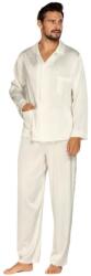 DKaren Lukas férfi szaténpizsama, fehér, XL