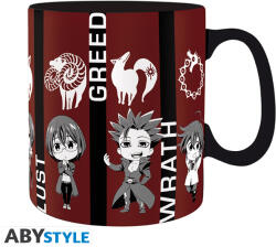 ABYstyle The Seven Deadly Sins - Bögre - Chibi sins - 460 ml (ABYMUGA064)