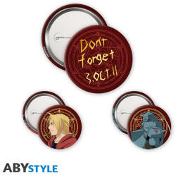 Abysse Fullmetal Alchemist - Kitűző csomag - Elric Brothers (ABYACC591)