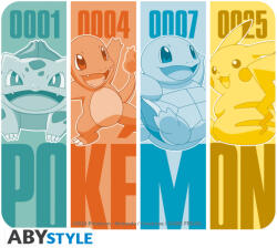 ABYstyle Pokémon - Rugalmas Egérpad - Kanto kezdő pokémonok (ABYACC549)