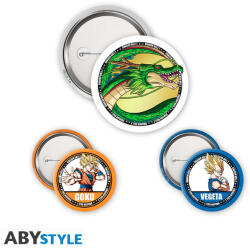 Abysse Dragon Ball - Kitűző csomag - Goku, Vegeta & Shenron (ABYACC578)
