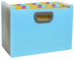 Exacompta Harmonika irattartó, A4, PP, 24 rekeszes, EXACOMPTA Pop NCo , ciánkék (55199E) - molnarpapir