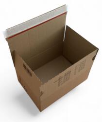  Futárdoboz önzáró automata aljjal, feltépőcsíkkal 169*130*70 mm ECO